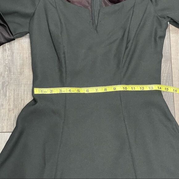 ILGWU Vintage Maxi Off Shoulder Short Sleeve Formal Dress Black Size 8 - Picture 14 of 16